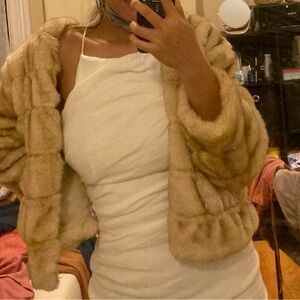 Zara paper crunch mini dress